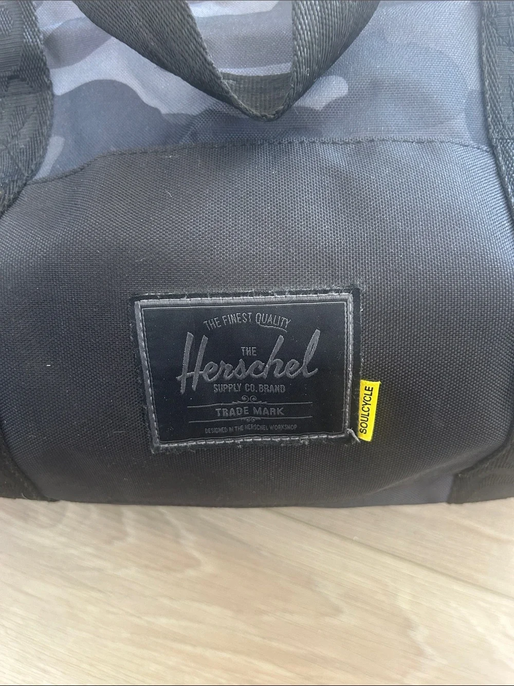 Herschel Supply Company Grey Camo Duffel with Black Accents